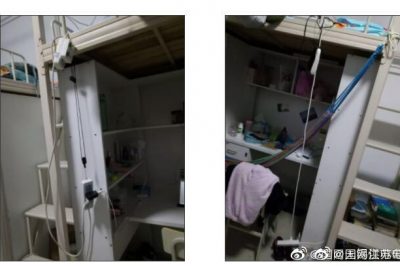 宿舍床頭掛排插？同學，還請提高用電安全意識！