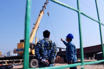 200千伏德邢線線路導線下方的違章作業
