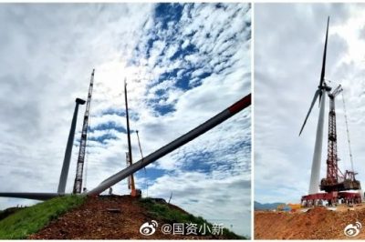 華電廣西新標(biāo)桿！三江八江風(fēng)電項目首臺風(fēng)機順利吊裝完成