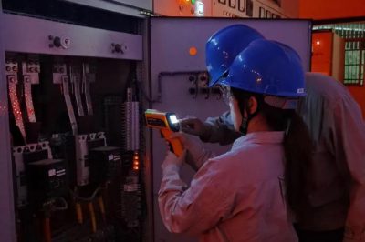 蘇電產業管理公司常州晉陵潤源區域強化夜間高溫特巡工作