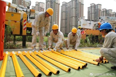 國網合肥供電公司順利完成創新大道19號電力桿線改造工作
